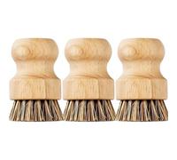 Cepillo Platos Cepillo de Madera for Fregar Platos, Ligero, Mango Corto, for Limpieza Cocina y hogar(3PCS)