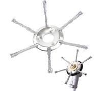 Cepillo profesional de maleza Vyloky de acero inoxidable de 150-230 mm de cabeza de fresado de alambre para desbrozadora, cabezal de cepillo de alambre de acero para cortar césped, eliminación