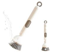 Cepillos de cocina para fregador de platos | Rotación fregadora de platos Artículos de limpieza cocina baño ducha fregadero platos ollas ollas cocina utensilios