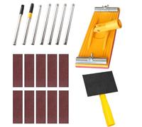 Ceprznvey Lijadora de poste | Varilla extensible giratoria, herramienta de lijado de suelo, poste de pintura, para renovación, pulido, construcción, principiantes, profesionales, piso y techo
