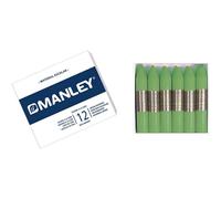 Cera Blanda MANLEY Verde Amarillento, Caja x12