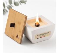 Cera comedora de cera para exteriores para restos de velas, vela permanente, para hormigón, chimenea de mesa, decoración de hormigón y bambú mahona