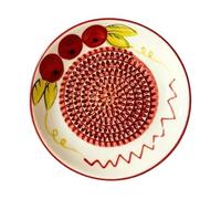 Ceramic Garlic Grater Plate - Non Slip Kitchen Bowl, Spanish Style Tomato Grater Dish, Multi Use Food Prep Tool | For Ginger Cheese Chocolate Nut Yam Home Kitchen Restaurant