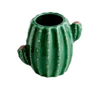 Ceramic Vases For Flowers - Cute Flower Vase Container | Small Funny Desk Decor Cactus Floral Arrangement Home Decoration, Green Shape Pottery Porcelain Plant Bud Pot Ornament Set