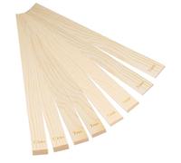 Cerámica de Varillas Guía, 8 Piezas Guías de Rodillos de Madera, 3/5/7/10 mm Palos de Guía de Rodamiento de Arcilla, Guías de Barro con Dimensiones Grabadas, para Galerías de Cerámica