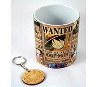 Cerámica Taza + Llavero - Serie One Piece, 0.3L (New World Wanted)