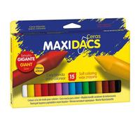 Ceras Blandas MAXIDACS, Caja x15 Colores
