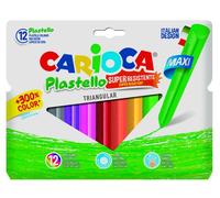 Ceras carioca plasticera jumbo triangular blister de 10+2