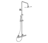 Ceratherm Sistema de ducha (Con grifería termostática, Distancia entre orificios: 70 cm, Número de tipos de chorro: 3 ud., Cromo)