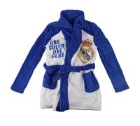 CERDÁ LIFE'S LITTLE MOMENTS Batín Coral Fleece Aplicaciones Real Madrid Niños - Bata de Casa Oficial Infantil, Diseño Exclusivo con Escudo, 4 Años