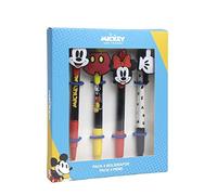 Cerda Group Bolígrafo Pack X4 Mickey y Minnie Negro