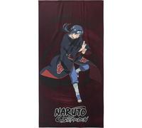CERDÁ LIFE'S LITTLE MOMENTS Toalla Infantil de Naruto - Color Granate y Negro - 70x140 cm - Elaborada con 100% Poliéster de 240 gsm - Estampado de Itachi Uchiha - Producto Original Diseñado en España