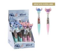 CERDA Set de 16 Bolígrafos Giratorios Stitch Surtidos