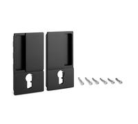 CERRAD/PICAP. MAGNETICOS Manilla WAVE para puerta corredera con cerradura en negro mate