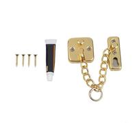 Cerradura antirrobo de cadena de puerta de acero inoxidable, restrictor de perno de puerta de seguridad con acabado pulido para la entrada del hogar, para fácil montaje en superficie Kit de