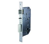 Cerradura automática 203MN para puertas de madera, cilindro TE5, con dispositivo de seguridad antitarjeta, entrada de 60mm, acabado acero inoxidable