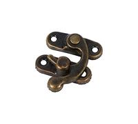 Cerradura Caja Madera de Bronce, Haofy 12 Piezas Cerradura de Cerrojo Antiguo Pestillo de Cierre de Cajas de Derecho o Izquierdo, para Caja de Madera o Caja de Joyería, con 48 Tornillos (Derecho)