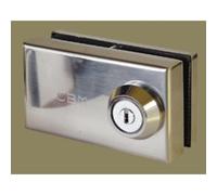 Cerradura CBM para cristal 1/2 a latonado URA 01-T