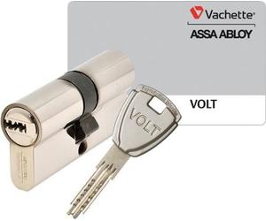 Cerradura cilíndrica VACHETTE Volt – Para puertas exteriores/de entrada – 6 pines, 4 llaves operables – 30 x 40 mm
