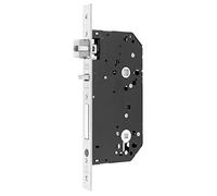 Cerradura cortafuego de gama arquitectura 2UB4F para puertas de madera de condena con muletilla,antipánico, con dispositivo de seguridad, entrada de 60mm, acabado acero inoxidable