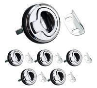 Cerradura de aleación de zinc - Cerradura de empotrar con tirador - Sistema de cierre - Cerradura de tracción - Para caravanas/barcos - Fácil instalación