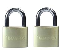 Cerradura De Aluminio DEFENDER Paquete Doble 40mm DEFDFAL4T