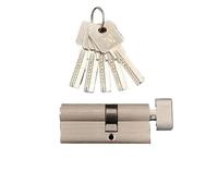 cerradura de barril Cilindro de cerradura Cerradura seguridad puerta central Interior Dormitorio Manija estar latón 5 llaves Para Puertas compuestas(70MMPKnob 30AND40MM)