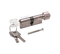 cerradura de barril Cilindro de cerradura for Interior, dormitorio, manija estar, latón, seguridad, cilindro puerta central Para Puertas compuestas(70MM With 3 keys)