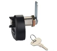Cerradura de combinación mecánica de aleación de zinc 3 grupos con contraseña de 3 dígitos para cajones y buzones de seguridad con llave (25 mm, negro)