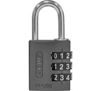 Cerradura de combinación numérica, aluminio ABUS, con código ajustable, 144/30, UE 6 unid.