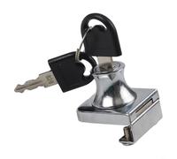 Cerradura de cristal para armario con llaves para vitrinas de 5 a 8 mm de grosor, acero de seguridad, antirrobo