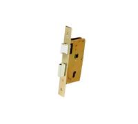 Cerradura de embutir + cerradero d47 e40 de latón (puertas de madera)
