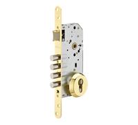 Cerradura de embutir madera con escudo eje 50 x 85 mm