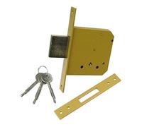 Yale Cerradura embutir 56320 para puerta de madera, frontal 23 mm, contraplaca y cilindro en cruz