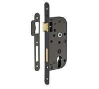 Cerradura de embutir Thirard con cilindro de 40 mm de distancia entre ejes - Extremos redondos - Cilindro no incluido