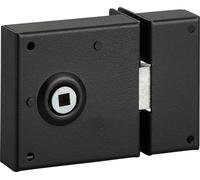 Cerradura de empotrar para puerta interior, con un solo pestillo de media vuelta, cilindro de 45 mm, cuadrado de 6 mm, 70x70 mm, color - THIRARD