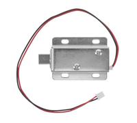 Cerradura de Gabinete Solenoide 12v 0,83a Metal para Seguridad en Kioscos | Diseño de Lengüeta hacia Abajo, Montaje Soporte Metálico, Cables Pigtail para Integradores de Automatización