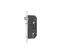 Cerradura de gama arquitectura 2UB0F para puertas de madera, sin función antipánico, picaporte silencioso reversible, entrada de 60mm, acabado acero inoxidable