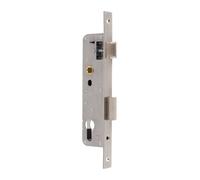 Cerradura de marco tubular de acero inoxidable, cerradura empotrable para metalurgia, distancia 85MM, cerradura de puerta con cilindro de cierre, caja de cerradura para puerta de jardín con lengüeta