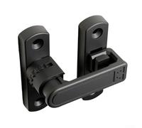 Cerradura de pestillo de altura ajustable para puertas correderas y oscilantes, aleación de zinc, seguridad secundaria, se adapta a superficies planas o irregulares, se ajusta hasta 7 mm, negro o