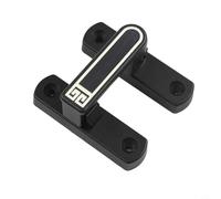 Cerradura de pestillo de altura ajustable para puertas correderas y oscilantes, aleación de zinc, seguridad secundaria, se adapta a superficies planas o irregulares, se ajusta hasta 7 mm, negro o