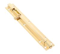 Cerradura de Pestillo Deslizante de Cobre para Puertas de Madera | Acabado Pulido y Estilo Retro, Uso Vertical u Horizontal, Apertura Izquierda o Derecha, para Despensas y Trasteros