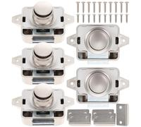 Cerradura de Pestillo Pulsador de Aleación de Zinc, 5 Uds