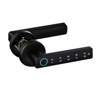 Cerradura de puerta con huella dactilar, manija de puerta inteligente con huella dactilar/aplicación/código/llaves, cerradura de teclado electrónico para dormitorio, hogar, hotel, oficina, apartame