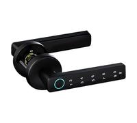 Cerradura de puerta con huella digital Manija de puerta inteligente 4 en 1 con huella digital/Aplicación/código/llaves Cerradura de teclado electrónico para dormitorio, hogar, hotel, oficina, apart