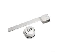 Cerradura de puerta corredera de aleación de zinc 3-11mm de vidrio seguro | No necesita taladrar, conserva el vidrio para la superficie, ajuste fácil o con abrazadera, instalación rápida