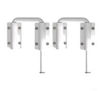 Cerradura de puerta corredera, pestillo de aleación de aluminio mejorado con barra giratoria de 0 a 180 grados para instalación multiángulo en superficies planas o irregulares, acabado blanco