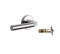 Cerradura de puerta cortafuegos de acero inoxidable 304 con llave, manija de tres palancas, bola de repuesto for baño, sin llave(D2-keyless)