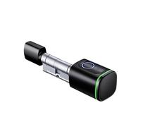 Cerradura de puerta Digital inteligente for Tuya, cerrojo de mortaja con 2 vías, longitud de cilindro ajustable, huella dactilar, contraseña, llave de aplicación, desbloqueo de tarjeta IC(30 and 30)