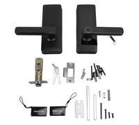 Cerradura de puerta inteligente con huella dactilar, contraseña, llave, tarjeta de aplicación, desbloqueo electrónico, manija de puerta biométrica